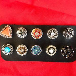 10 snap charms for bracelets